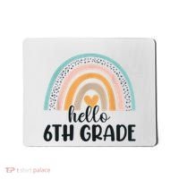 Hello 6Th Grade Rainbow Back To School Teachers Gift Mousepad thumb 0