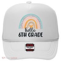 Hello 6Th Grade Rainbow Back To School Teachers Gift Hat thumb 0