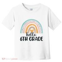 Hello 6Th Grade Rainbow Back To School Teachers Gift Toddler T-Shirt thumb 0