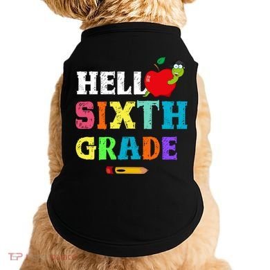 Hello 6Th Sixth Grade Cute Gift Funny 6Th Sixth Grade Back To Gift Doggie Tank