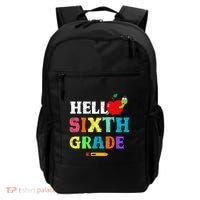 Hello 6Th Sixth Grade Cute Gift Funny 6Th Sixth Grade Back To Gift Backpack thumb 0