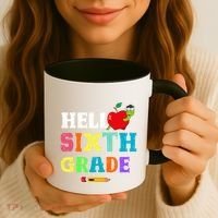 Hello 6Th Sixth Grade Cute Gift Funny 6Th Sixth Grade Back To Gift Coffee Mug thumb 3