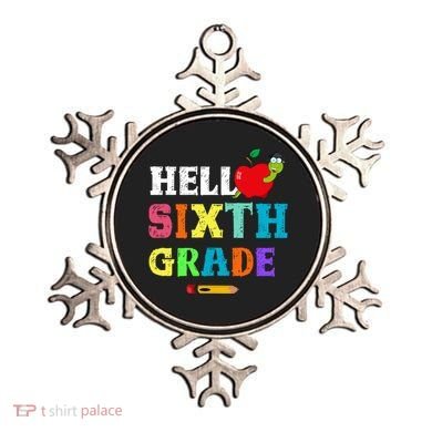 Hello 6Th Sixth Grade Cute Gift Funny 6Th Sixth Grade Back To Gift Ornament