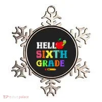 Hello 6Th Sixth Grade Cute Gift Funny 6Th Sixth Grade Back To Gift Ornament thumb 0