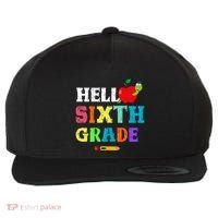Hello 6Th Sixth Grade Cute Gift Funny 6Th Sixth Grade Back To Gift Wool Snapback Cap thumb 0