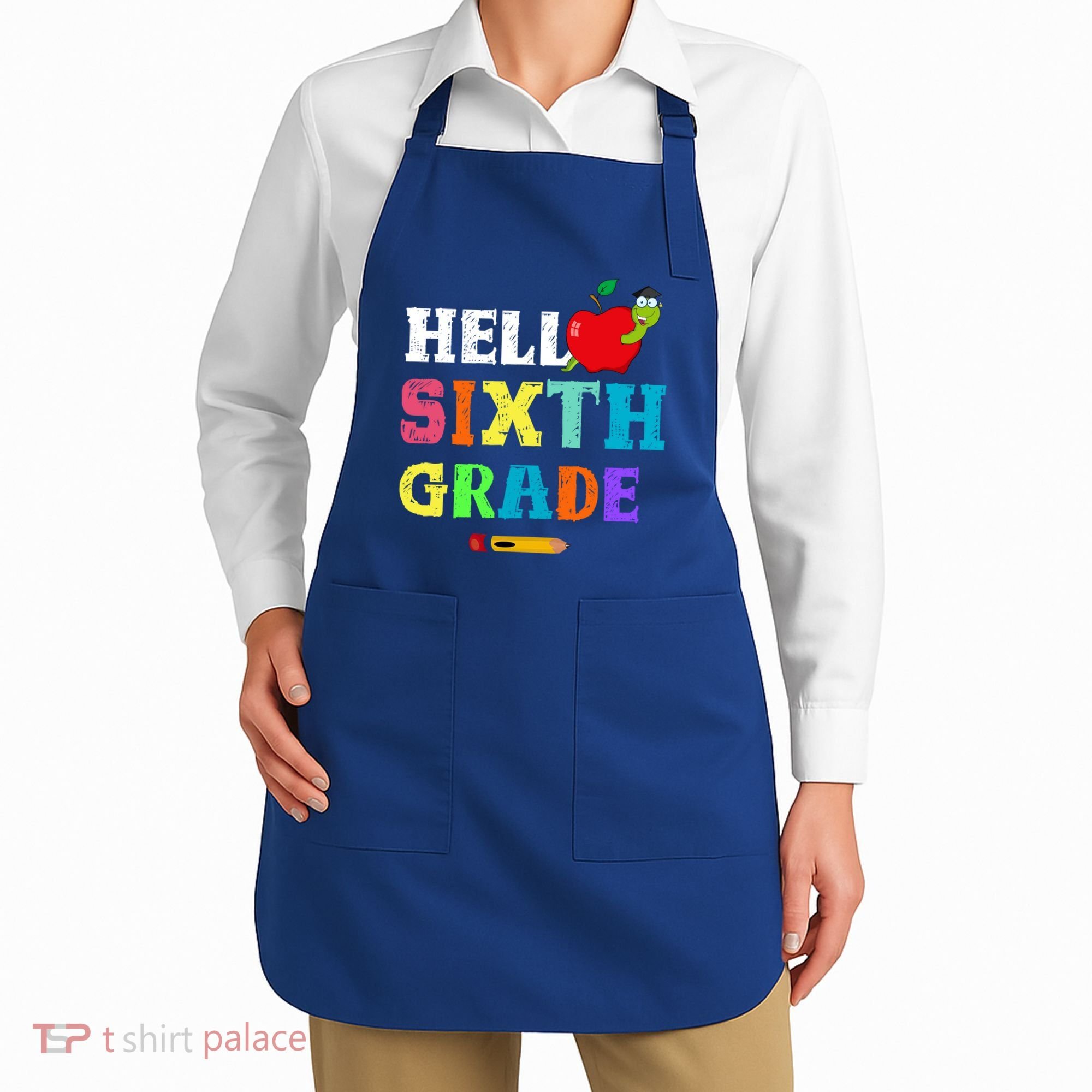 Hello 6Th Sixth Grade Cute Gift Funny 6Th Sixth Grade Back To Gift Apron