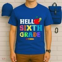 Hello 6Th Sixth Grade Cute Gift Funny 6Th Sixth Grade Back To Gift T-Shirt thumb 6