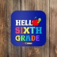 Hello 6Th Sixth Grade Cute Gift Funny 6Th Sixth Grade Back To Gift Coaster thumb 0