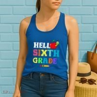 Hello 6Th Sixth Grade Cute Gift Funny 6Th Sixth Grade Back To Gift Women's Tank Top thumb 2
