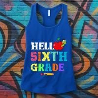 Hello 6Th Sixth Grade Cute Gift Funny 6Th Sixth Grade Back To Gift Women's Tank Top thumb 3