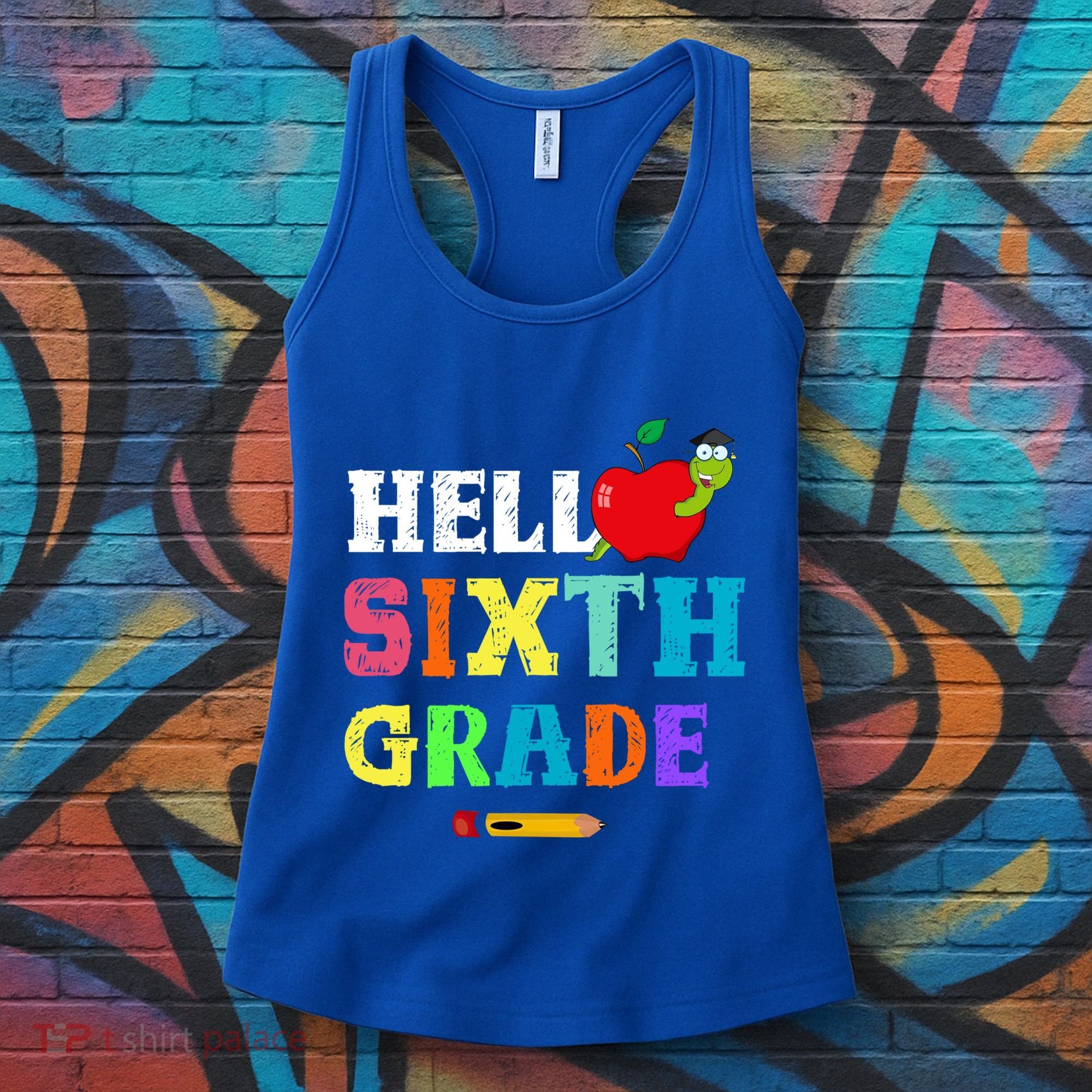 Hello 6Th Sixth Grade Cute Gift Funny 6Th Sixth Grade Back To Gift Women's Tank Top