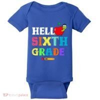 Hello 6Th Sixth Grade Cute Gift Funny 6Th Sixth Grade Back To Gift Baby Bodysuit thumb 0