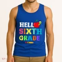 Hello 6Th Sixth Grade Cute Gift Funny 6Th Sixth Grade Back To Gift Tank Top thumb 3