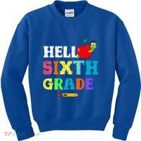 Hello 6Th Sixth Grade Cute Gift Funny 6Th Sixth Grade Back To Gift Kids Sweatshirt thumb 0