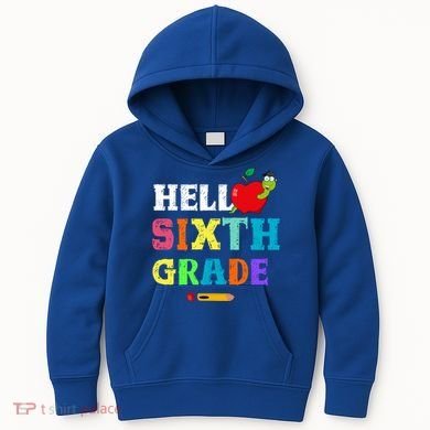 Hello 6Th Sixth Grade Cute Gift Funny 6Th Sixth Grade Back To Gift Kids Hoodie