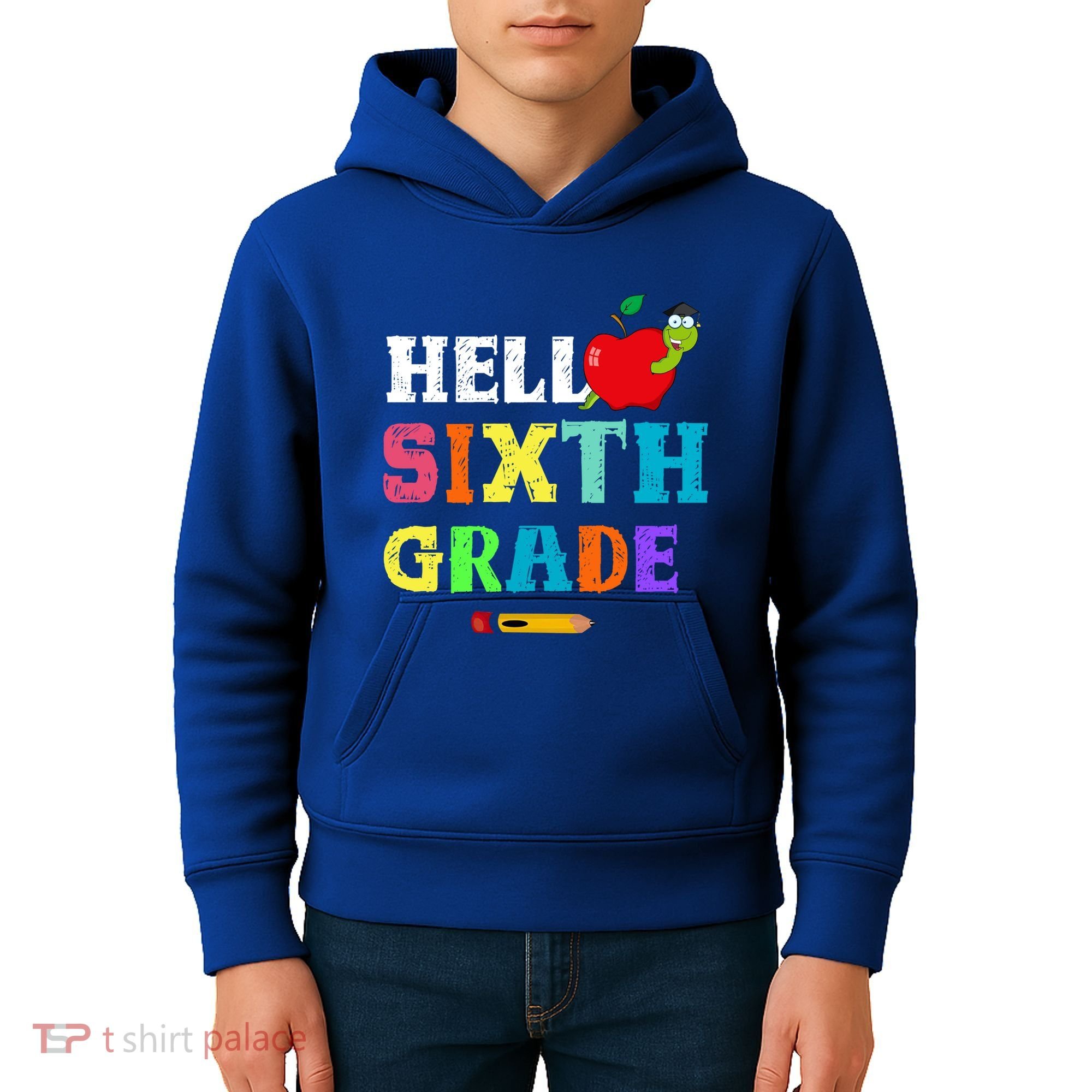 Hello 6Th Sixth Grade Cute Gift Funny 6Th Sixth Grade Back To Gift Kids Hoodie