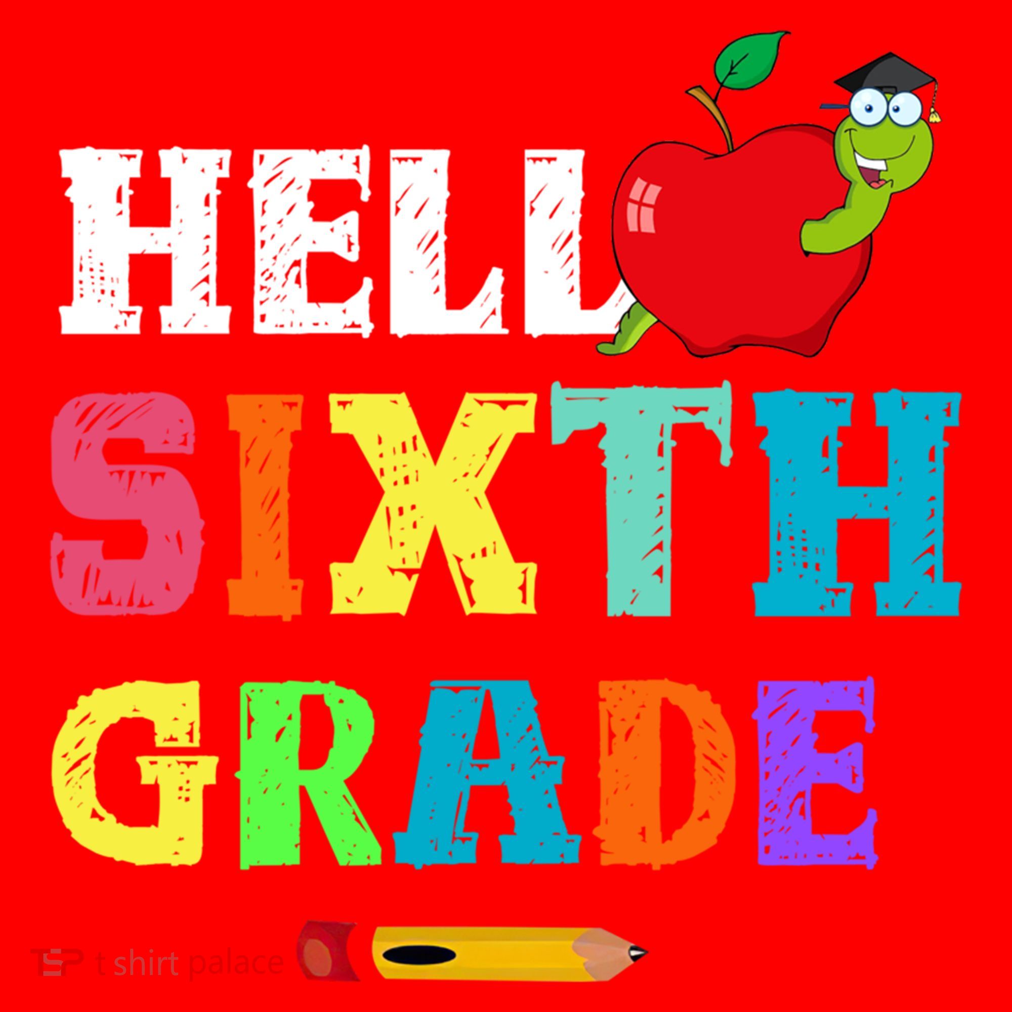 Hello 6Th Sixth Grade Cute Gift Funny 6Th Sixth Grade Back To Gift Santa Hat