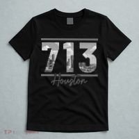 Houston 713 Area Code Skyline Texas Pride Vintage T-Shirt thumb 5