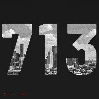 Houston 713 Area Code Skyline Texas Pride Vintage Womens Funnel Neck Pullover Hood