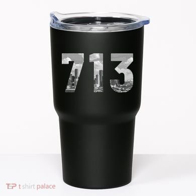 Houston 713 Area Code Skyline Texas Pride Vintage Tumbler