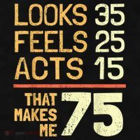 Hilarious 75th Birthday Present Idea I 75 Years Ladies PosiCharge Tri-Blend Wicking Tank thumb 2