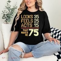 Hilarious 75th Birthday Present Idea I 75 Years Comfort Colors T-Shirt thumb 2