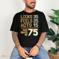 Hilarious 75th Birthday Present Idea I 75 Years Comfort Colors T-Shirt thumb 3