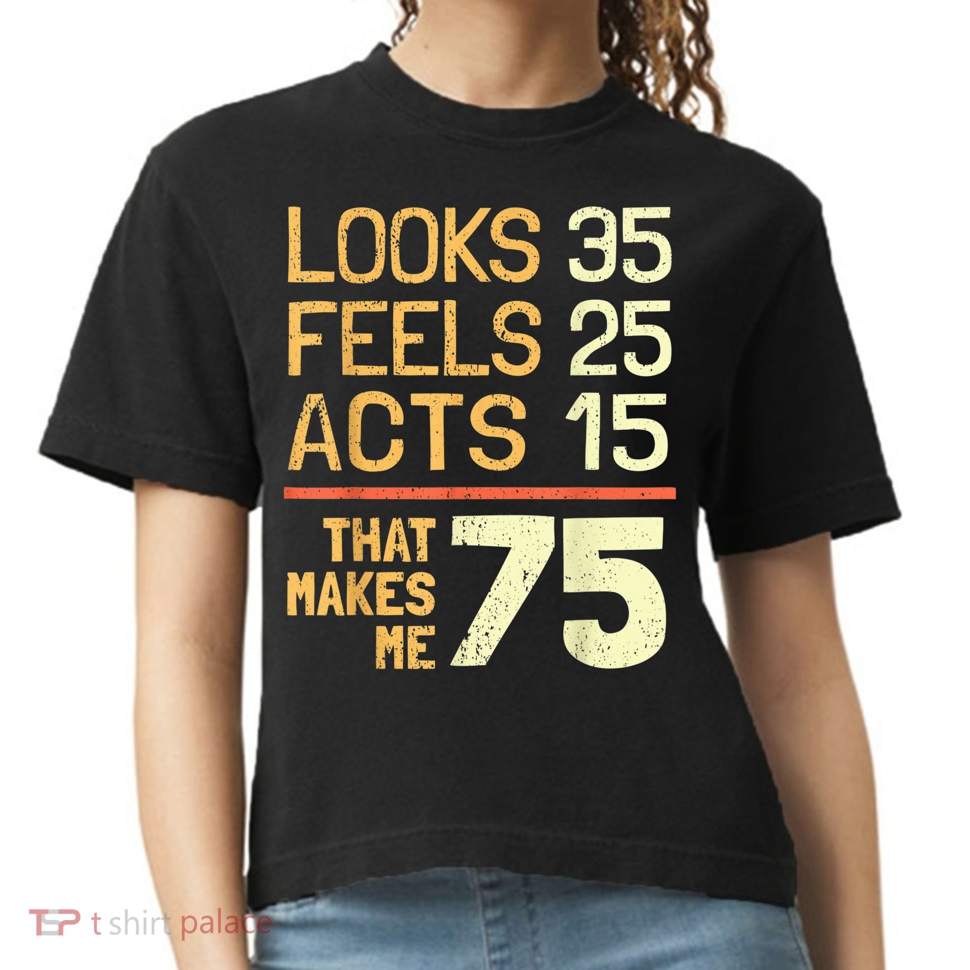 Hilarious 75th Birthday Present Idea I 75 Years Comfort Colors Boxy T-Shirt
