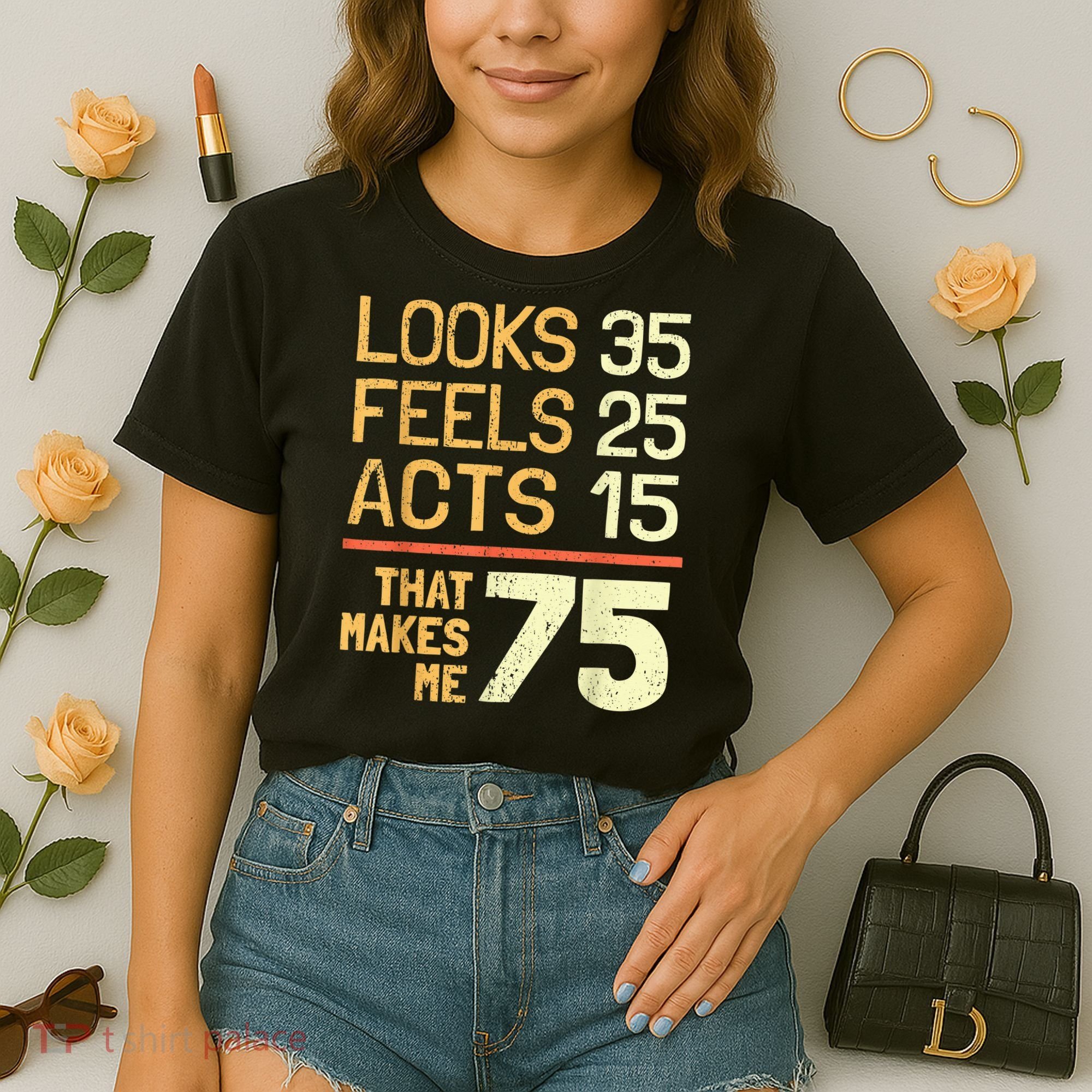 Hilarious 75th Birthday Present Idea I 75 Years Comfort Colors Boxy T-Shirt