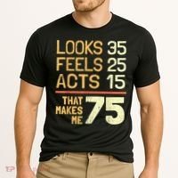 Hilarious 75th Birthday Present Idea I 75 Years Cooling Performance Crew T-Shirt thumb 2