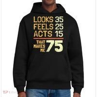 Hilarious 75th Birthday Present Idea I 75 Years District V.I.T. Heavyweight Hoodie thumb 0