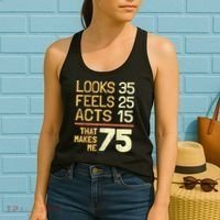 Hilarious 75th Birthday Present Idea I 75 Years Women's Tank Top thumb 2