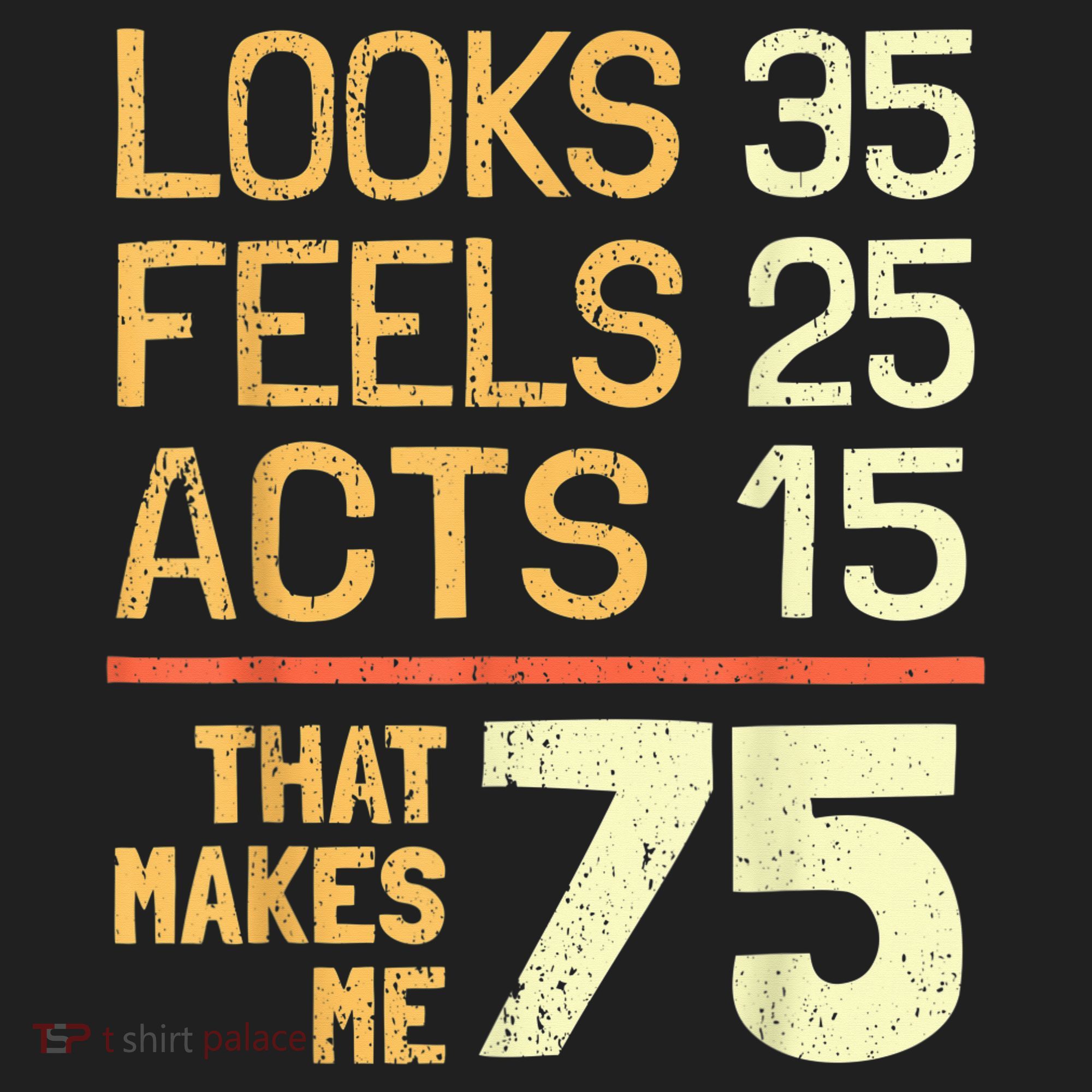 Hilarious 75th Birthday Present Idea I 75 Years Golf Towel