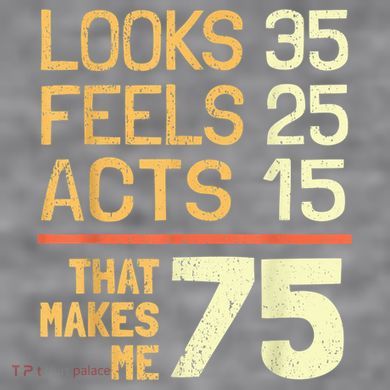 Hilarious 75th Birthday Present Idea I 75 Years Women's Racerback Cropped Tank