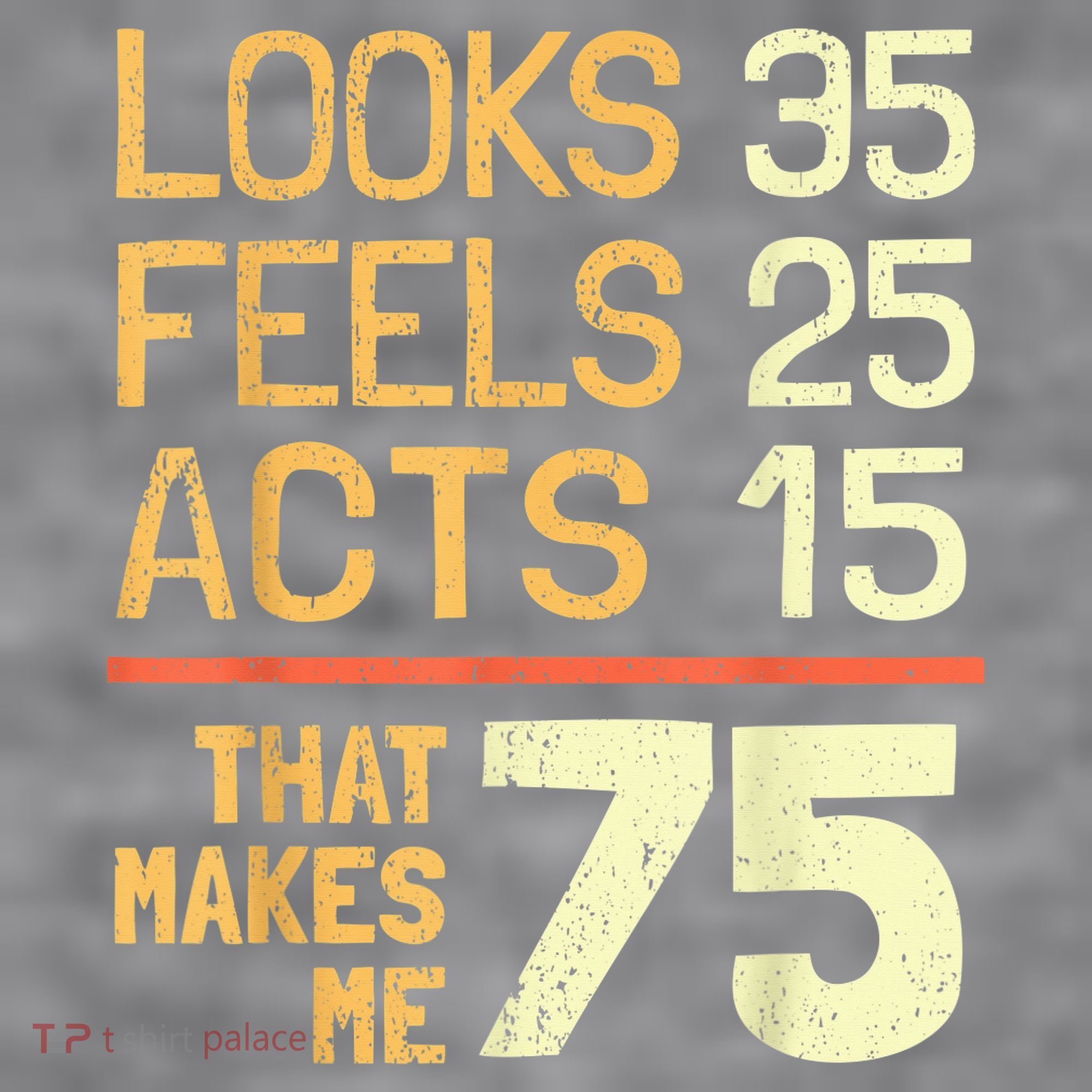 Hilarious 75th Birthday Present Idea I 75 Years Women's Racerback Cropped Tank