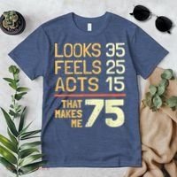 Hilarious 75th Birthday Present Idea I 75 Years Premium T-Shirt thumb 2