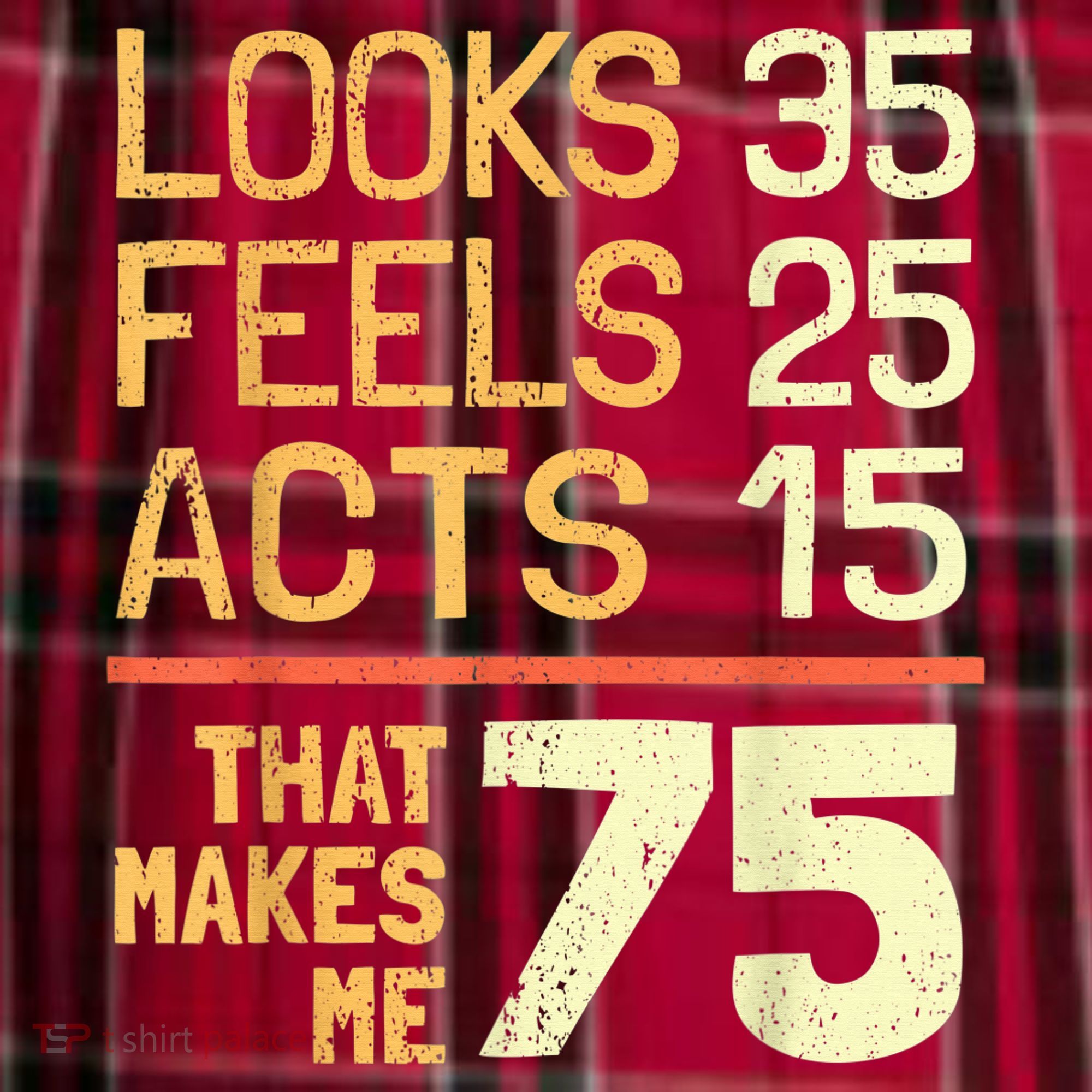 Hilarious 75th Birthday Present Idea I 75 Years Women's Flannel Plaid Pajama Pants