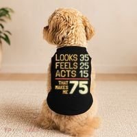 Hilarious 75th Birthday Idea I 75 Years Doggie Tank thumb 2