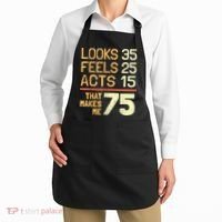 Hilarious 75th Birthday Idea I 75 Years Apron thumb 2