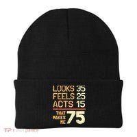 Hilarious 75th Birthday Idea I 75 Years Beanie thumb 0