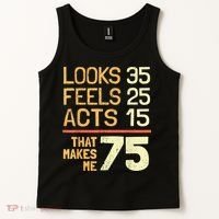 Hilarious 75th Birthday Idea I 75 Years Tank Top thumb 2
