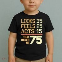 Hilarious 75th Birthday Idea I 75 Years Toddler T-Shirt thumb 2