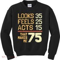Hilarious 75th Birthday Idea I 75 Years Kids Sweatshirt thumb 0