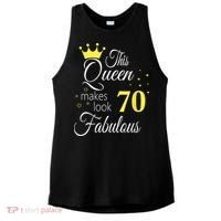 Happy 70th Birthday 70 Years old - best Ager good Age Queen Ladies PosiCharge Tri-Blend Wicking Tank thumb 0