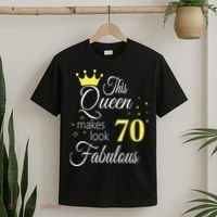 Happy 70th Birthday 70 Years old - best Ager good Age Queen T-Shirt thumb 2