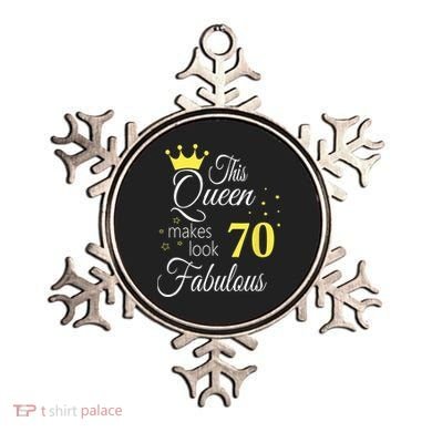 Happy 70th Birthday 70 Years old - best Ager good Age Queen Ornament