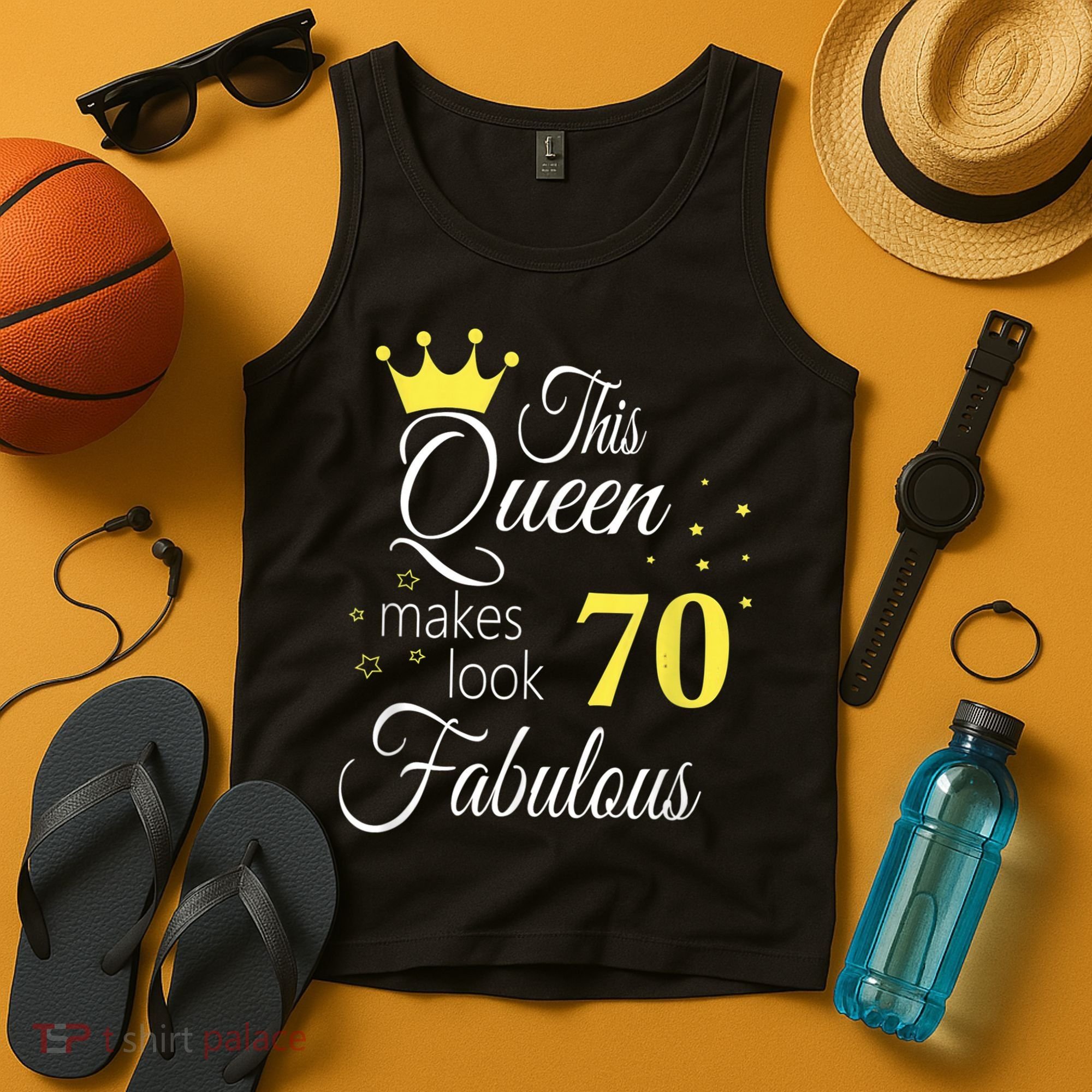 Happy 70th Birthday 70 Years old - best Ager good Age Queen Tank Top