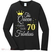 Happy 70th Birthday 70 Years old - best Ager good Age Queen Women's Long Sleeve Shirt thumb 0