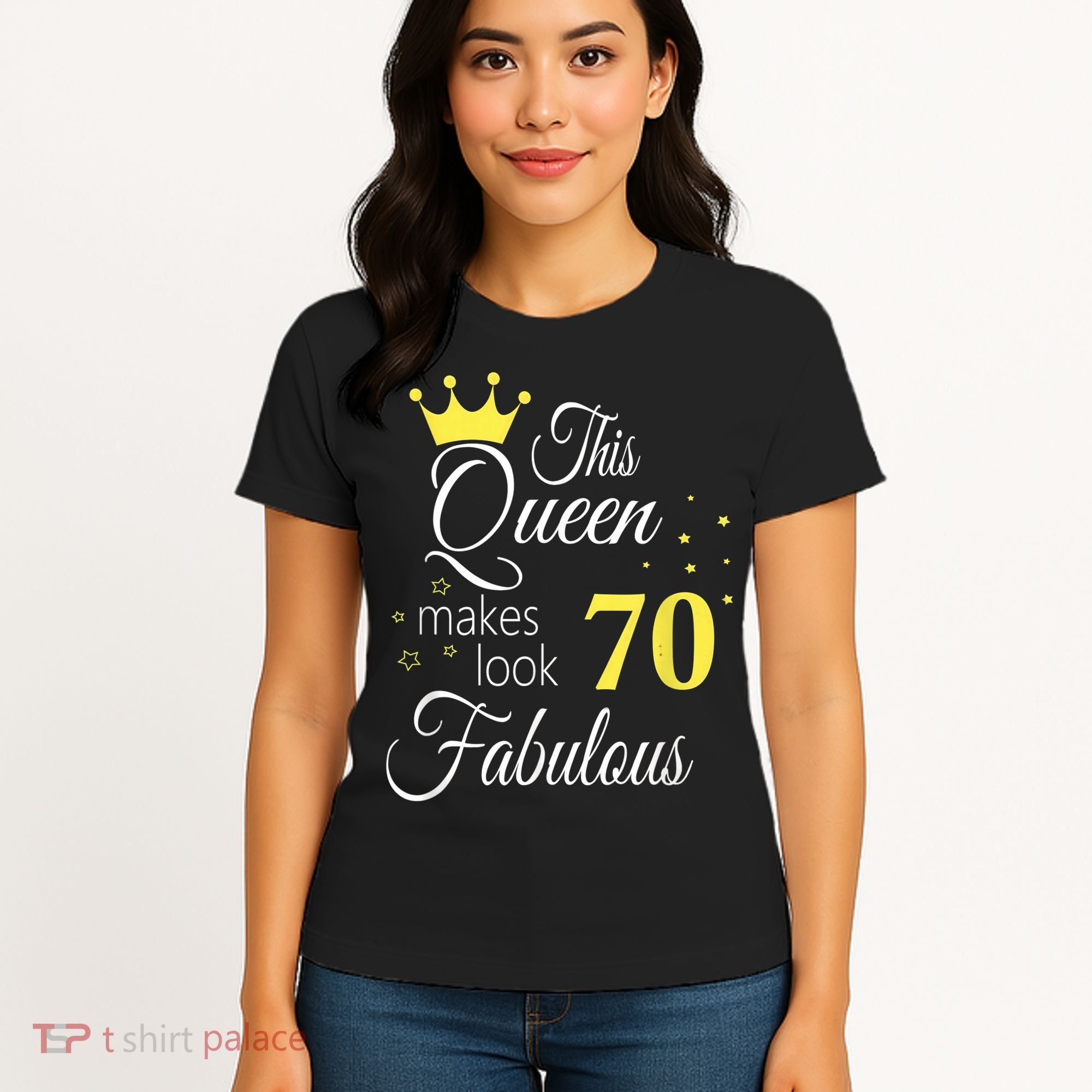 Happy 70th Birthday 70 Years old - best Ager good Age Queen Women's T-Shirt