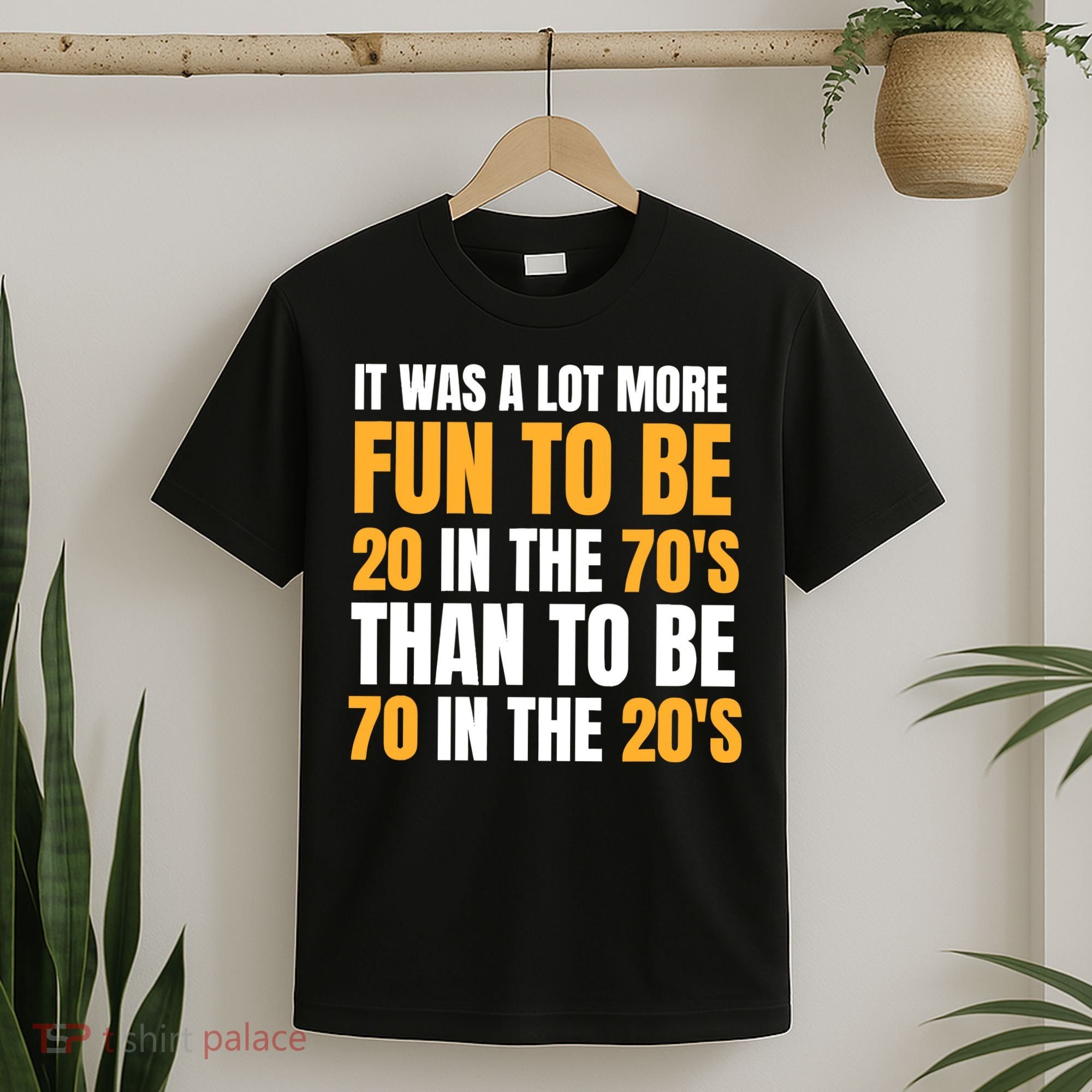 Happy 70th Birthday Funny Retirement 70S Living In The 20S T-Shirt